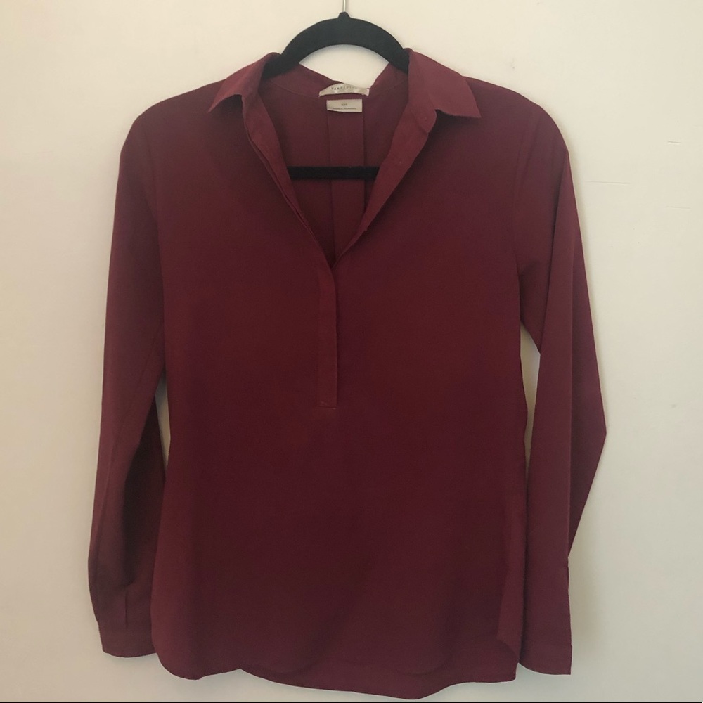 Van Heusen Burgundy Button Down